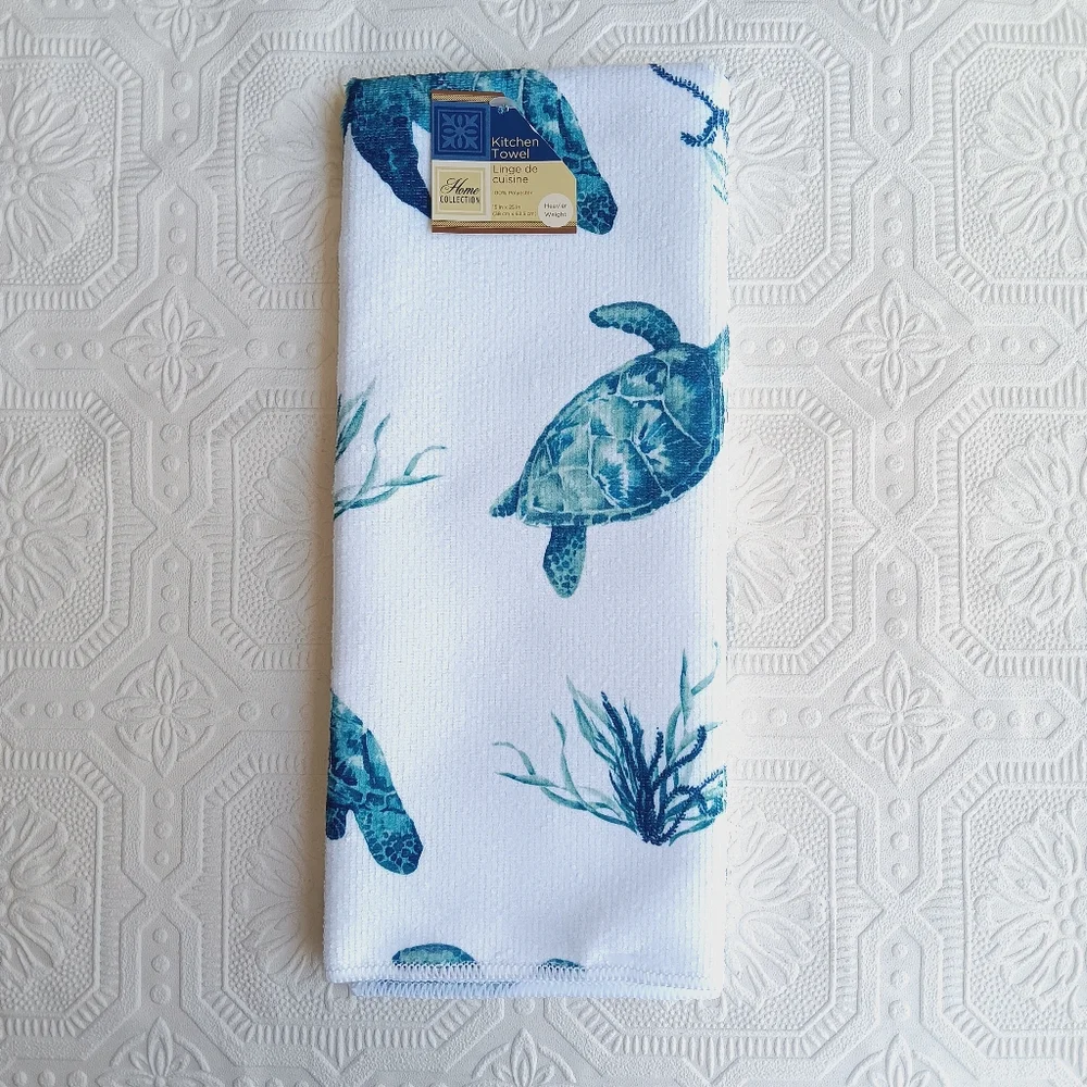 Beach Seaturtle Kitchen Towels 2 Pc